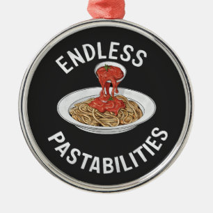 Eindeloze Pastabilities Grappige Pasta Spaghetti L Metalen Ornament