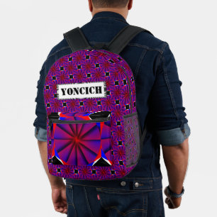 Eindeloze Pinwheels door Kenneth Yoncich Bedrukte Rugzak