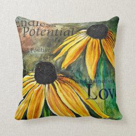 Eindeloze potentiële inspirerende vierkant kussen