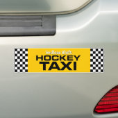 Eindeloze Shift-toets Hockey Taxi Bumpersticker (Op auto)
