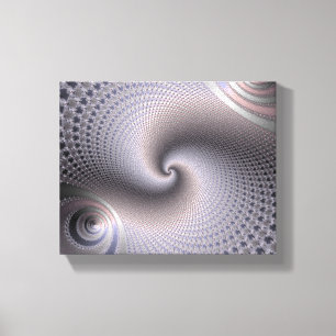 eindeloze spiralen - fractale kunst canvas afdruk