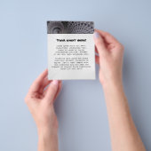 eindeloze spiralen - fractale kunst flyer (Hand)