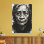 Eindeloze stilte - Rimpelende Waarheid Canvas Prin Afdruk (Insitu (Woonkamer))