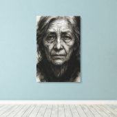 Eindeloze stilte - Rimpelende Waarheid Canvas Prin Afdruk (Insitu (Houten vloer))