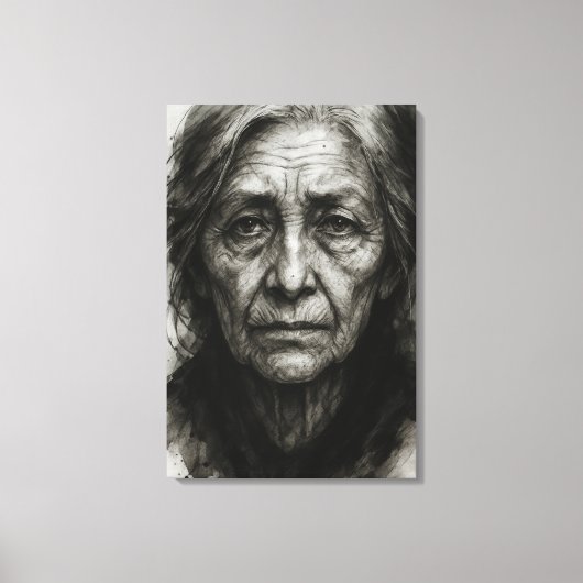 Eindeloze stilte - Rimpelende Waarheid Canvas Prin Afdruk (Voorkant)