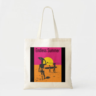 Eindeloze Summer Surf Pullover Hoodie Tote Bag