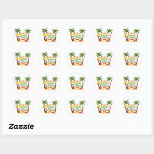 Eindeloze Summer Vibes Bubble Text Sticker