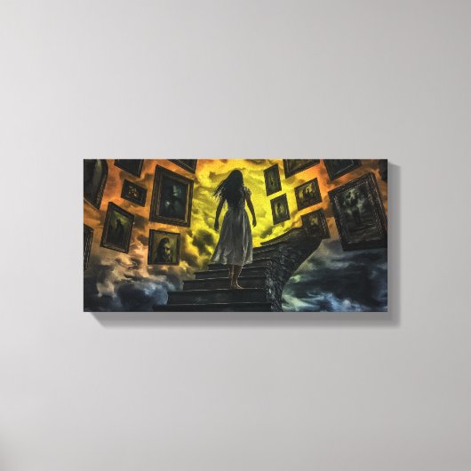 Eindeloze trap van geheugen Uitgerekt Canvas Print (Voorkant)