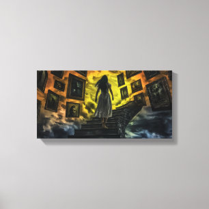 Eindeloze trappen van herinnering uitgerekte canva canvas afdruk