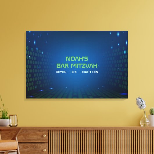 EINDELOZE VIDEO GAMING Bar Mitzvah Inloggen Board Canvas Afdruk (Insitu (Woonkamer))