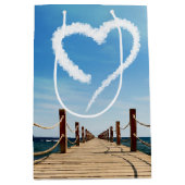 Eindeloze Weg-hartlijnvormige cloud Medium Cadeauzakje (Voorkant)