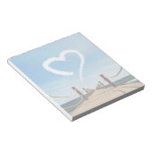 Eindeloze Weg-hartlijnvormige cloud Notitieblok (Schuin)