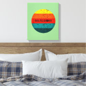 eindeloze zomer canvas afdruk (Insitu (Slaapkamer))