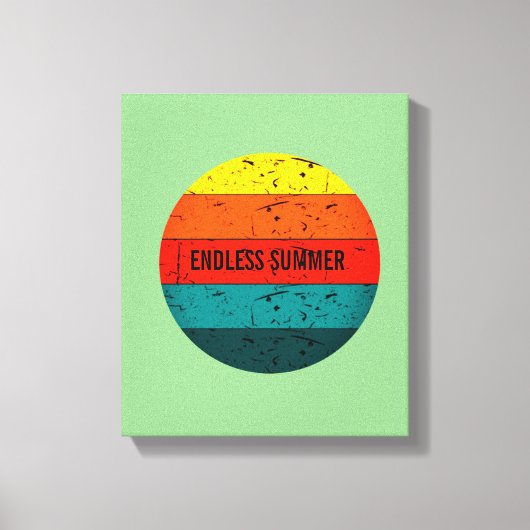 eindeloze zomer canvas afdruk (Voorkant)