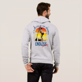 Eindeloze zomer | Mannen Full-zip Hoodie (Achterkant volledig)