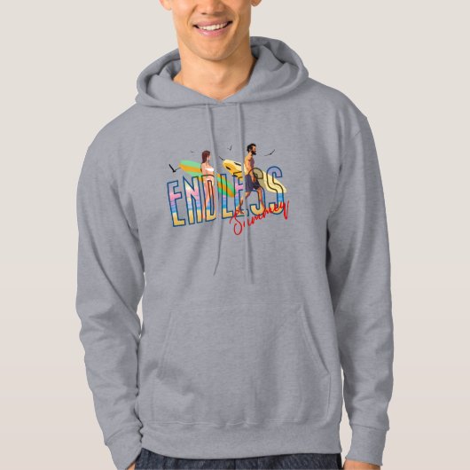 Eindeloze zomer | MANNEN Hoodie (Voorkant)