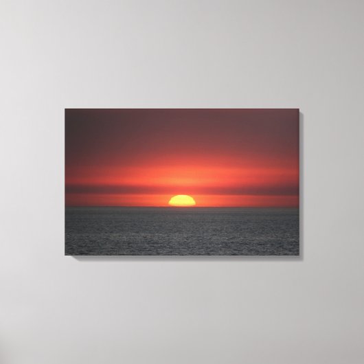 Eindeloze Zonsondergangen Canvas Afdruk (Voorkant)