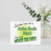 Einden maken briefkaart (Staand voorkant)