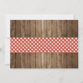 Eindexamen Feest Foto Rood Geruit BBQ Jute Eindexa Kaart (Achterkant)