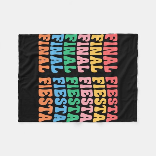 Eindfeest Bruid Squad Matching Bachelorette Par Fleece Deken (Voorkant (Horizontaal))