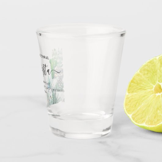 Eindfeest Cactus Vrijgezellen Weekend Feest Shot Glas (Rechts)