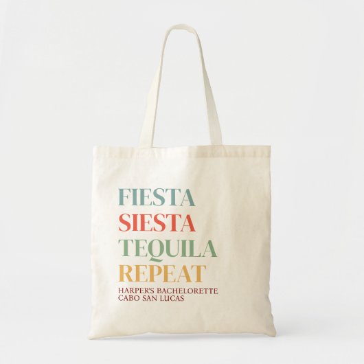 Eindfeest Mexico Reis Bruidsmeisjes Persoonlijk Tote Bag (Voorkant)