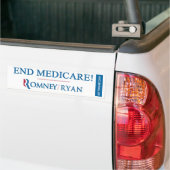 EINDGENEESMIDDEL! Romney/Ryan Bumpersticker (Op Truck)