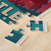 Eindhoven - Emerald City Skyline Legpuzzel (Zijkant)