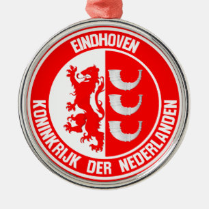 Eindhoven Round Emblem Metalen Ornament