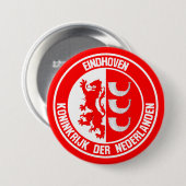 Eindhoven Round Emblem Ronde Button 7,6 Cm (Voorkant /achterkant)