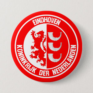 Eindhoven Round Emblem Ronde Button 7,6 Cm