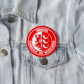 Eindhoven Round Emblem Ronde Button 7,6 Cm (In situ)