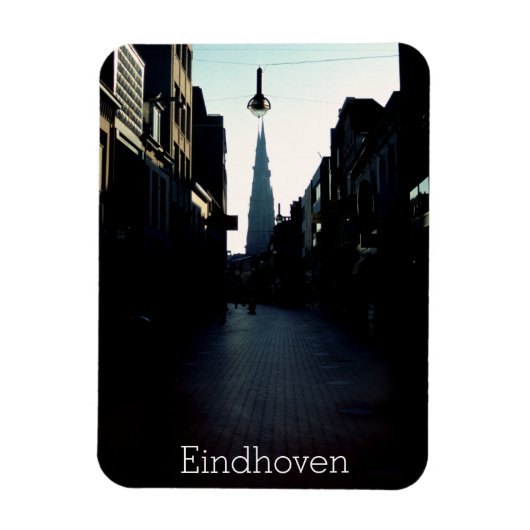 Eindhoven street & Catharinakerk, Nederland Magneet (Verticaal)