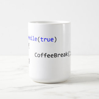 Eindige koffiepauze koffiemok