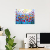 Eindige Romance Floral Abstract Poster (Thuiskantoor)