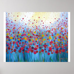 Eindige Romance Floral Abstract Poster