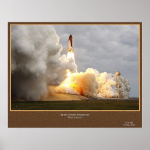 Eindlancering STS-134 Poster