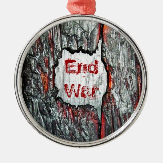 Eindoorlog Metalen Ornament (Voorkant)