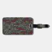 Eindpatroon van ontwikkelaar bagagelabel (Achterkant horizontaal)