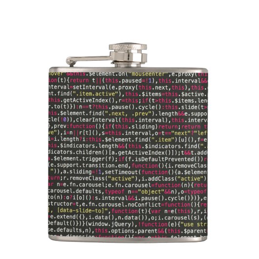 Eindpatroon van ontwikkelaar heupfles (Voorkant)