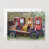 Eindpitstop van rackauto briefkaart (Voorkant / Achterkant)