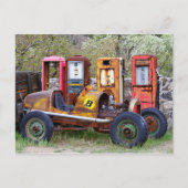 Eindpitstop van rackauto briefkaart (Voorkant)