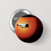 Eindprogramma Nasa Space Shuttle Ronde Button 5,7 Cm (Voorkant /achterkant)