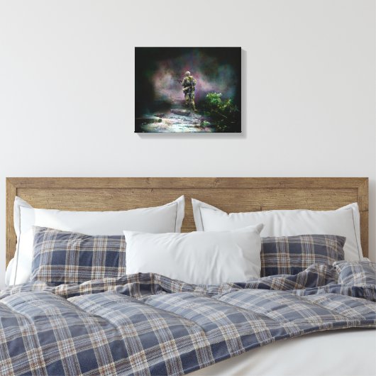 Eindreis Canvas Afdruk (Insitu (Slaapkamer))