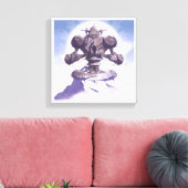 Eindtijd - Greg Baldwin of CreatureBox Canvas Afdruk (Insitu (Woonkamer))