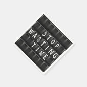 Eindtijd stoppen servet (Hoek)