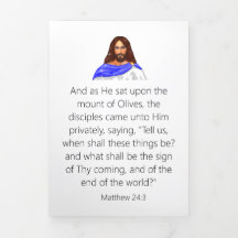 Eindtijd Trifold Letter Fold Kaart