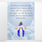 Eindtijd Trifold Letter Fold Kaart (Binnenkant midden)