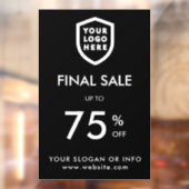 Eindverkoop | Wi-Fi korting op zakelijke Logo Raamsticker (Vel 2)