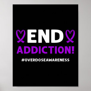 Eindverslaving! Paarse lint. Overdosering Poster